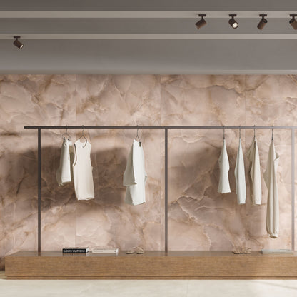 ONYX FONDOVALLE Gres porcellanato effetto marmo 6mm Crystal Technology grandi formati