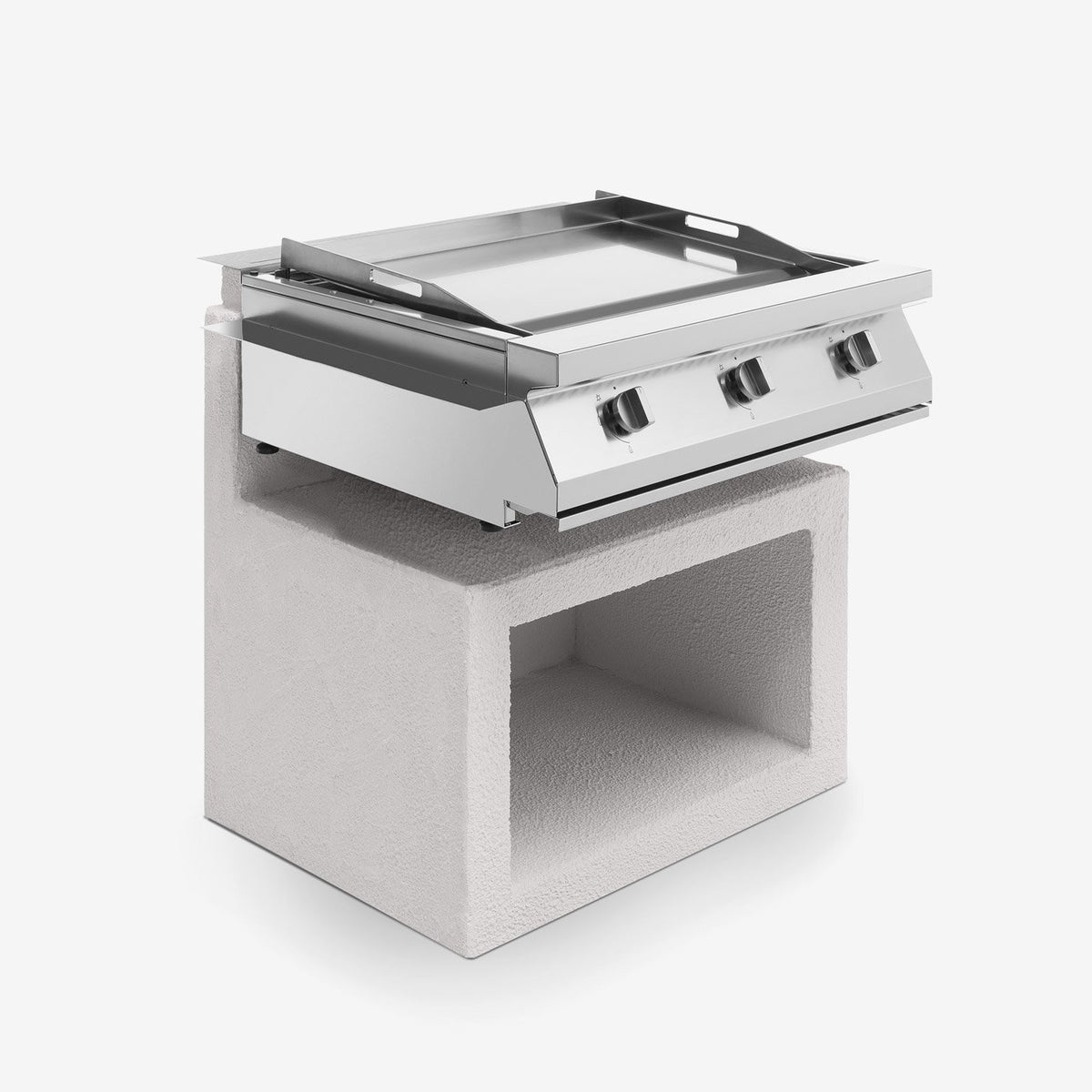 Piastra barbecue a gas Teppanyaki Gioia Palazzetti in acciaio inox