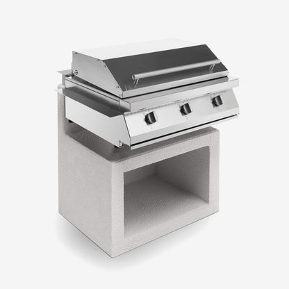 Piastra barbecue a gas Teppanyaki Gioia Palazzetti in acciaio inox
