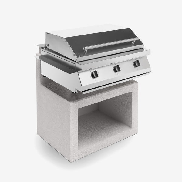 Piastra barbecue a gas Teppanyaki Gioia Palazzetti in acciaio inox