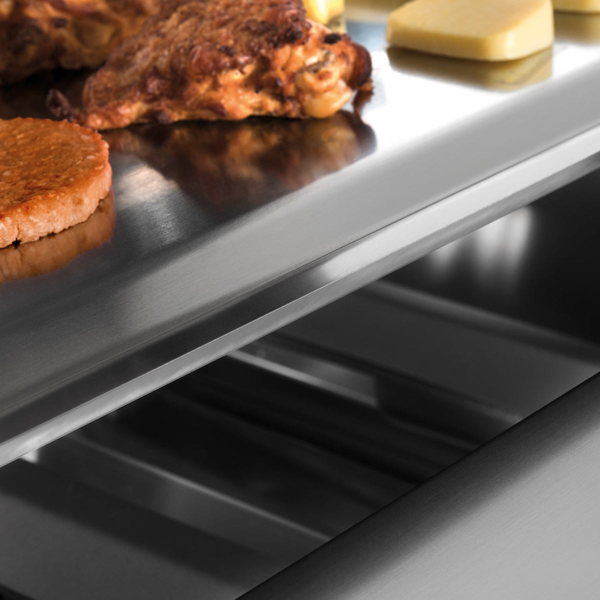 Piastra barbecue a gas Teppanyaki Gioia Palazzetti in acciaio inox