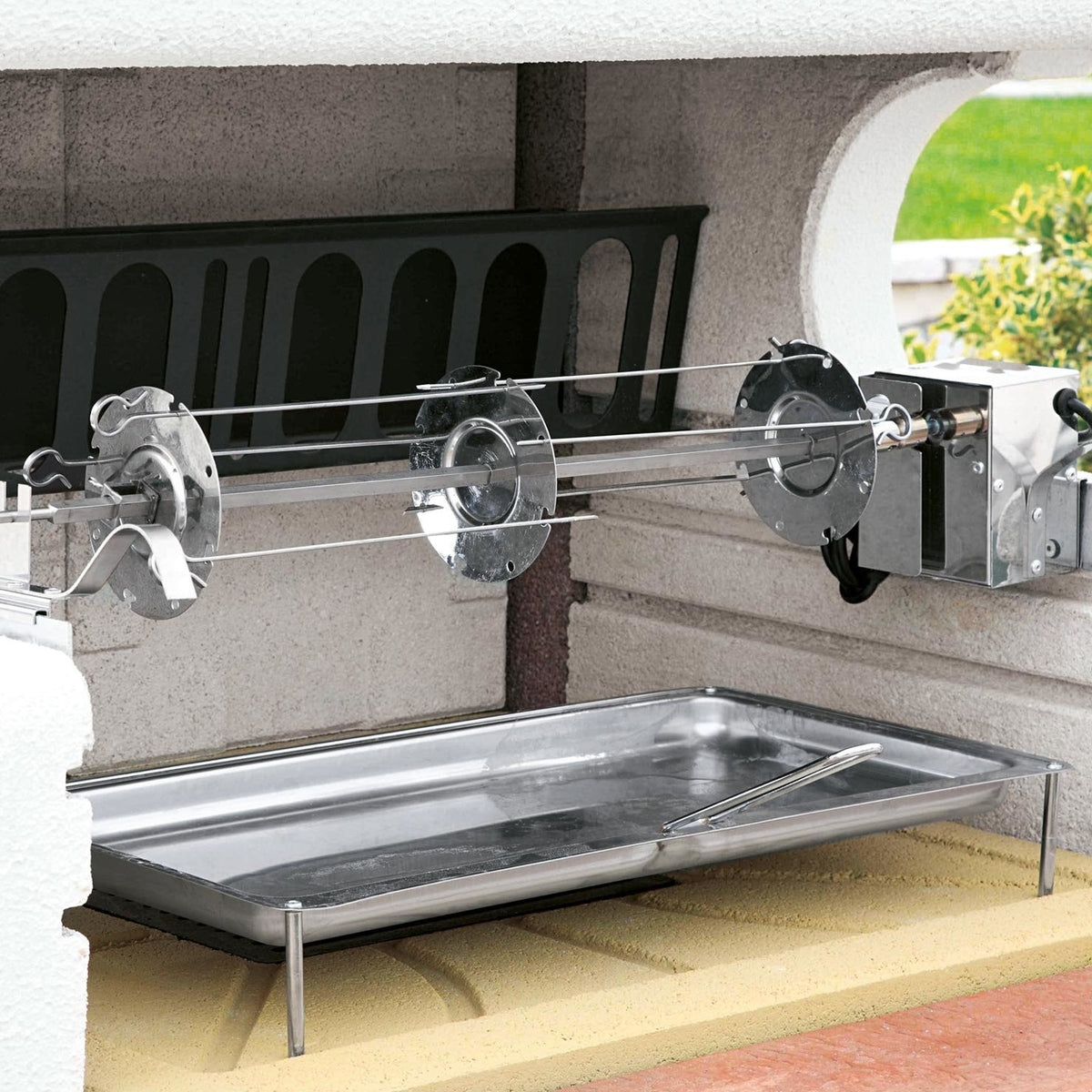 Girarrosto per barbecue Palazzetti Lux 76 cm - 8 spiedi