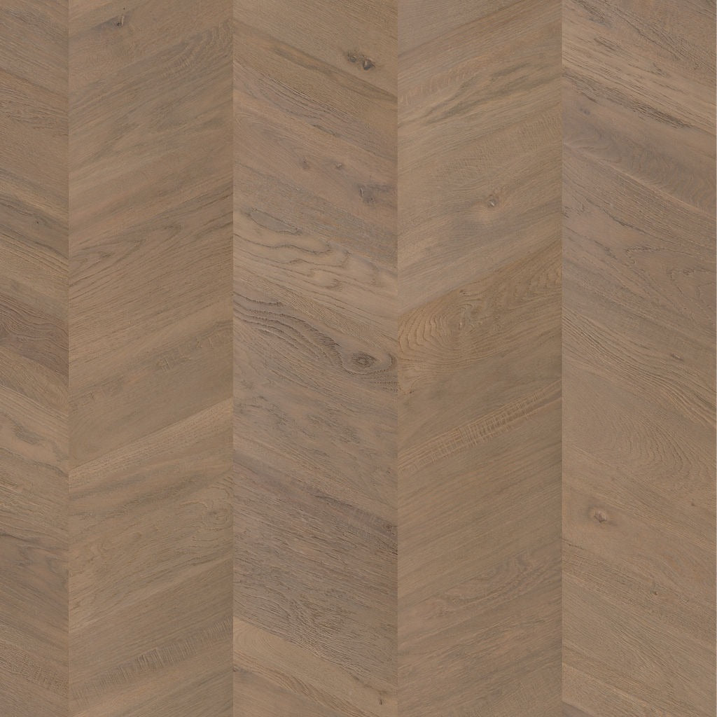 Pavimento in PARQUET INTENSO ECLISSI OLIATO QUICK-STEP motivo a zig zag trasforma ogni stanza in uno spazio dinamico e unico