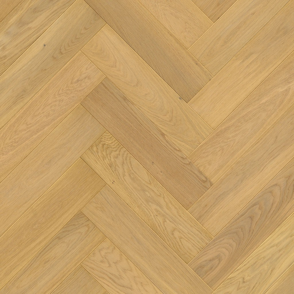 Pavimento in PARQUET DISEGNO ROVERE PURO CHIARO EXTRA OPACO QUICK-STEP amplifica la luminosità degli ambienti, rendendo gli spazi più ariosi