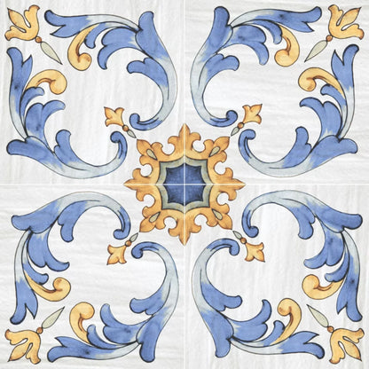MAIOLICHE DEL GOLFO SAVOIA ITALIA Piastrelle in gres porcellanato decorato effetto maiolica napoletana per pavimenti e rivestimenti d’interni ed esterni