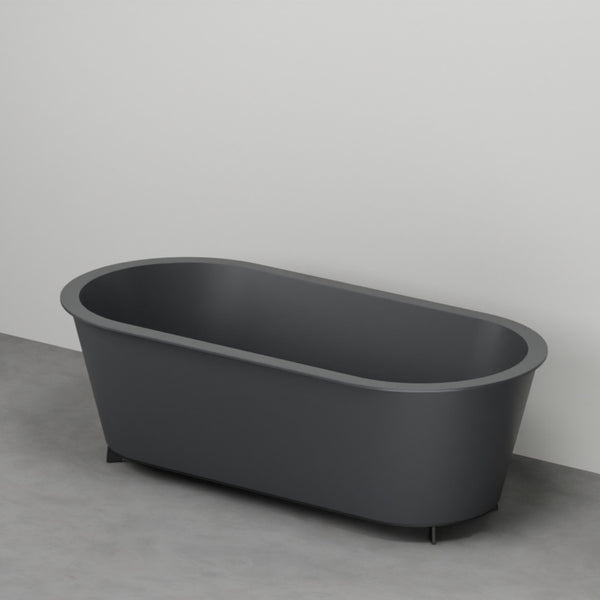 # VASCA DA BAGNO OTTAVIA IN SOLID SURFACE CON STRUTTURA - CERAMICA CIELO perfetta per il centro stanza nei bagni moderni
