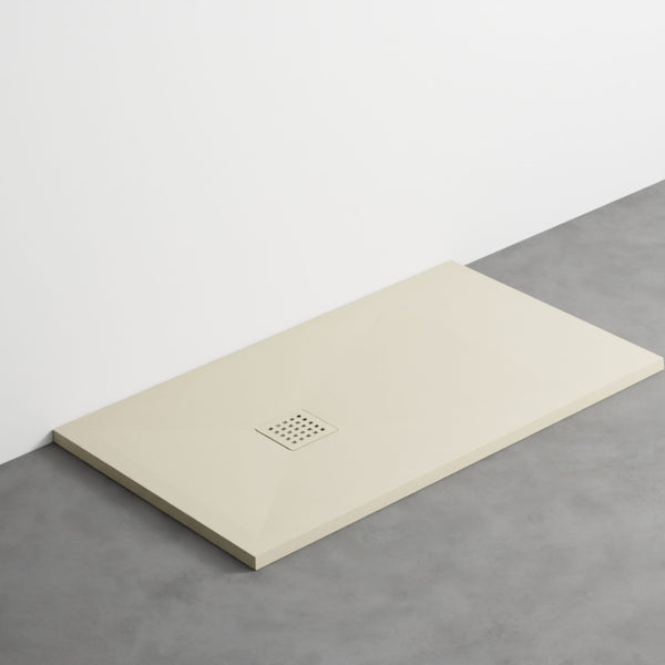 # PIATTO DOCCIA INFINITO soli 3cm di spessore in ceramica effetto pietra - CIELO installazione filo pavimento o da appoggio