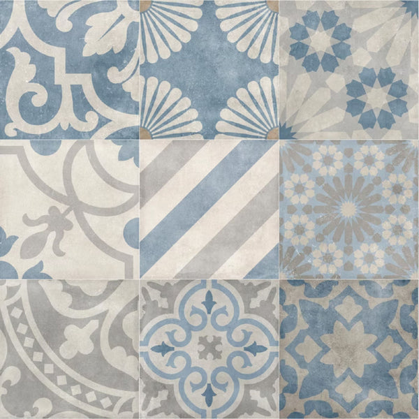 TALÈ SAVOIA ITALIA Piastrelle in gres porcellanato decorato effetto cementine vintage artigianali per pavimenti e rivestimenti d’interni