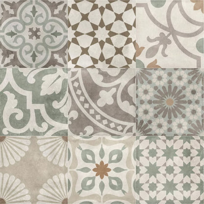 TALÈ SAVOIA ITALIA Piastrelle in gres porcellanato decorato effetto cementine vintage artigianali per pavimenti e rivestimenti d’interni