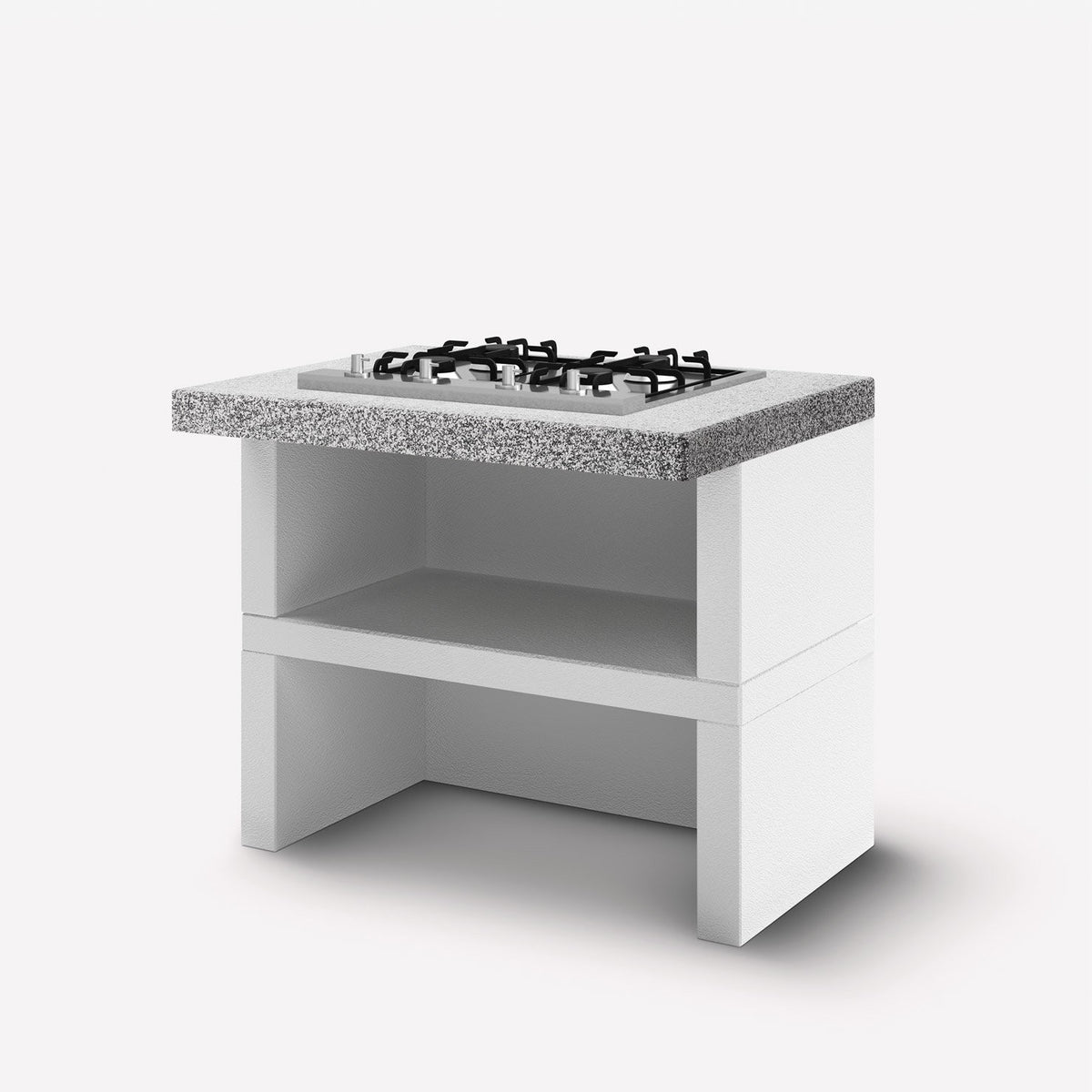 Modulo gas 4 fuochi 90 cucina da esterno Palazzetti Grigio