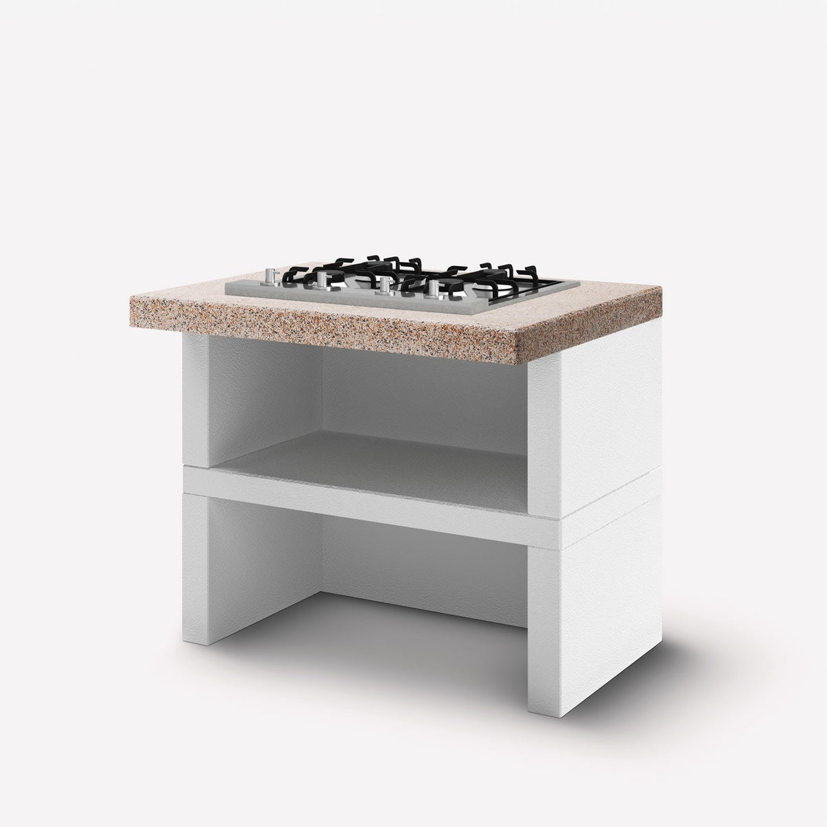 Modulo gas 4 fuochi 90 cucina da esterno Palazzetti Rosso