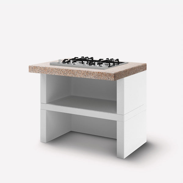 Modulo gas 4 fuochi 90 cucina da esterno Palazzetti Rosso