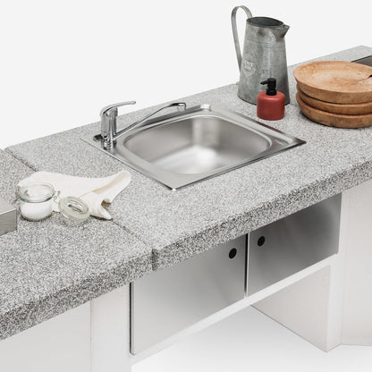 Modulo lavello 90 cucina da esterno Palazzetti Rosso