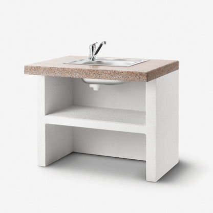 Modulo lavello 90 cucina da esterno Palazzetti Rosso