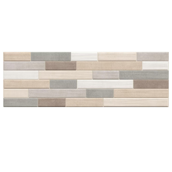 ANTHOLOGY SAVOIA ITALIA rivestimenti in bicottura in pasta bianca effetto cemento decorato per pareti bagno e living