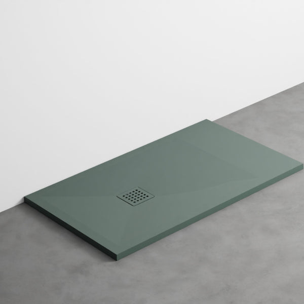 # PIATTO DOCCIA INFINITO soli 3cm di spessore in ceramica effetto pietra - CIELO installazione filo pavimento o da appoggio