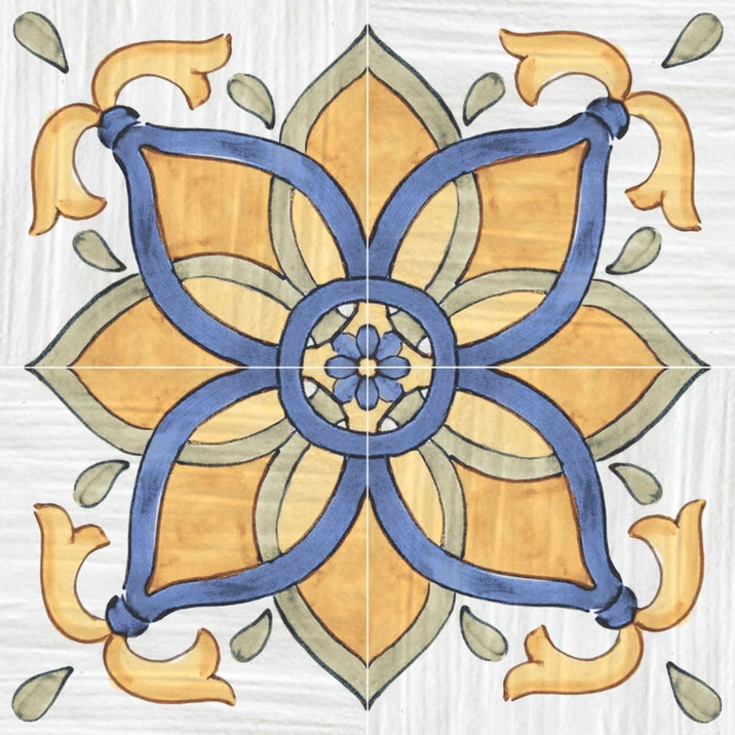 MAIOLICHE DEL GOLFO SAVOIA ITALIA Piastrelle in gres porcellanato decorato effetto maiolica napoletana per pavimenti e rivestimenti d’interni ed esterni