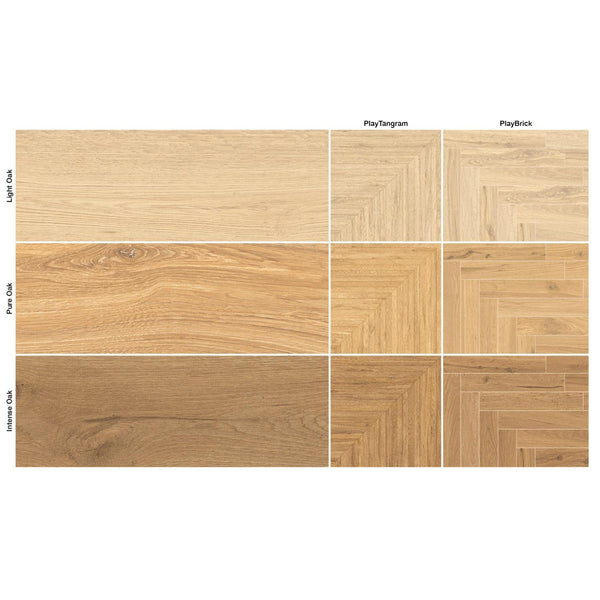 # PLAYWOOD - EMILCERAMICA collezione ceramica che prende ispirazione del legno di quercia