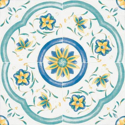 ANTICHE RIGGIOLE NAPOLETANE SAVOIA ITALIA Piastrelle in gres porcellanato decorato effetto maiolica storica della Costiera Amalfitana