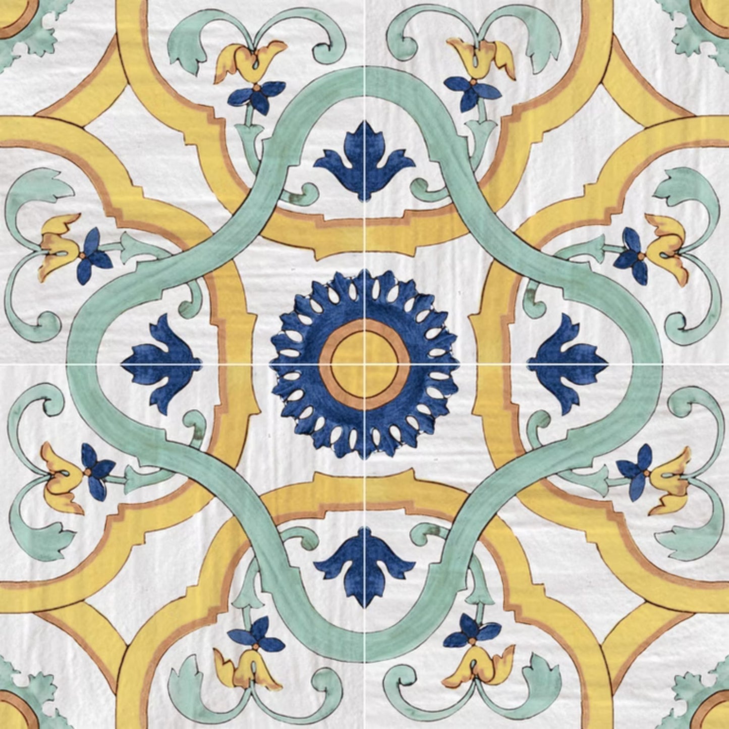 MAIOLICHE DEL GOLFO SAVOIA ITALIA Piastrelle in gres porcellanato decorato effetto maiolica napoletana per pavimenti e rivestimenti d’interni ed esterni