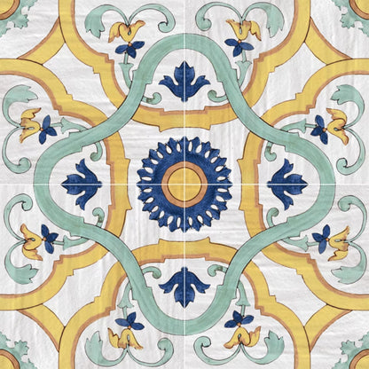 MAIOLICHE DEL GOLFO SAVOIA ITALIA Piastrelle in gres porcellanato decorato effetto maiolica napoletana per pavimenti e rivestimenti d’interni ed esterni