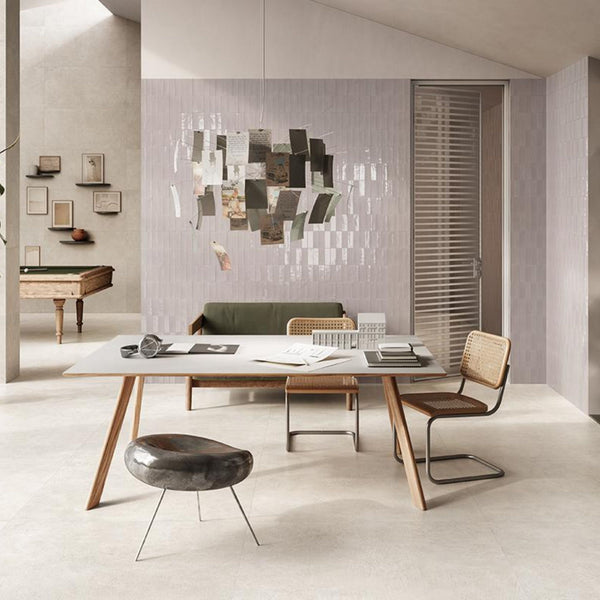 # SIXTY - EMILCERAMICA ambienti dalla terra nuda, primordiale, sofisticata ed elegante