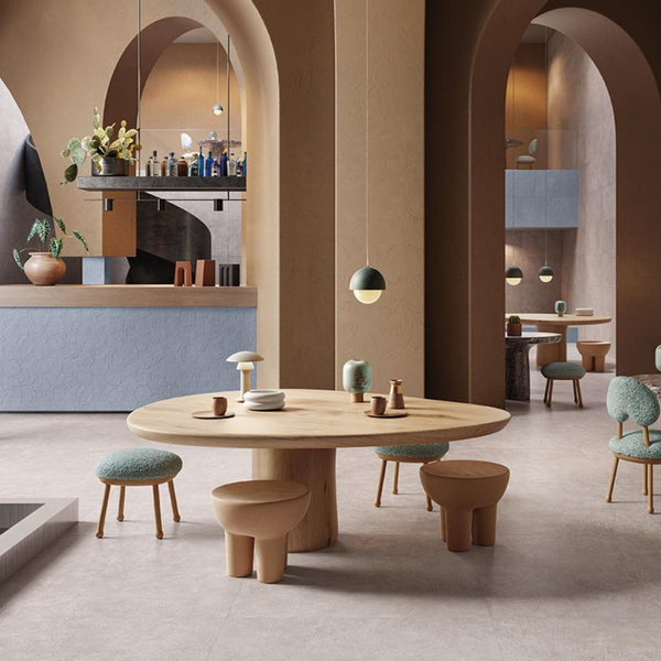 # SIXTY - EMILCERAMICA ambienti dalla terra nuda, primordiale, sofisticata ed elegante