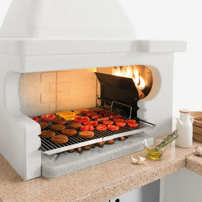 Barbecue in cemento Tropea Palazzetti piano grigio