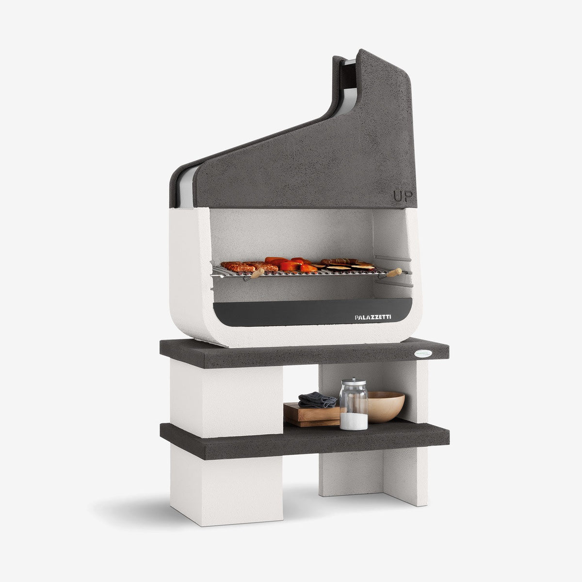 Barbecue da appoggio Up Palazzetti con cappa antracite